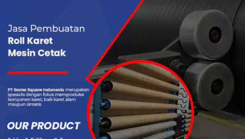 jasa pembuatan roll karet mesin cetak