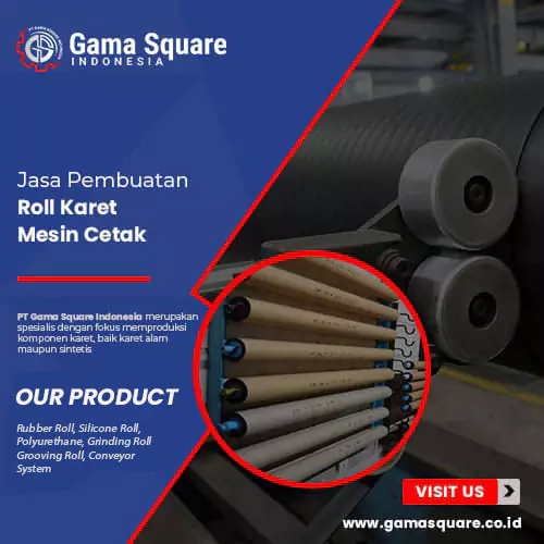 jasa pembuatan roll karet mesin cetak